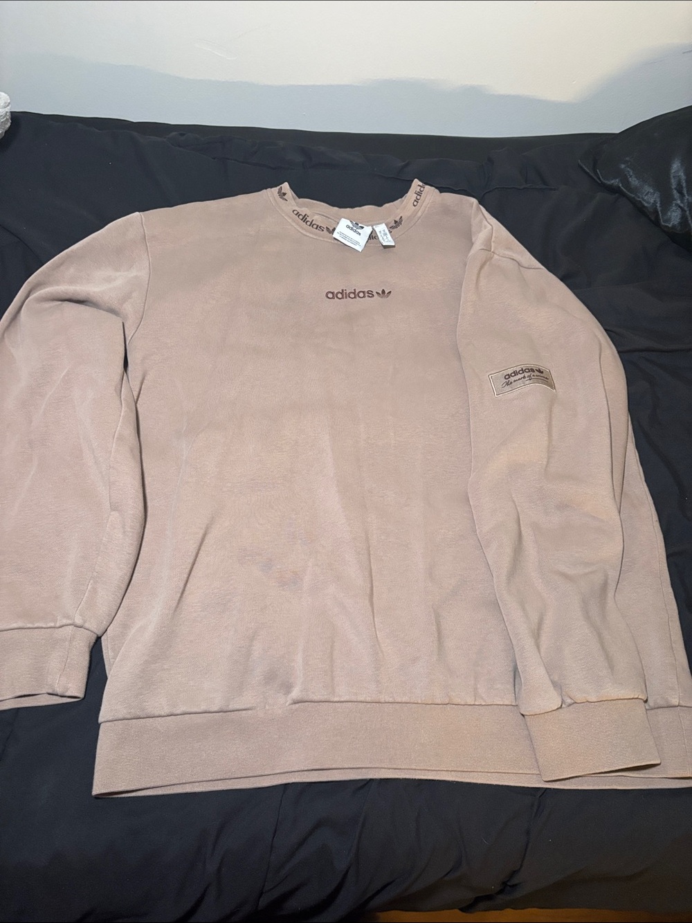adidas Women's Taupe Crewneck Sweatshirt